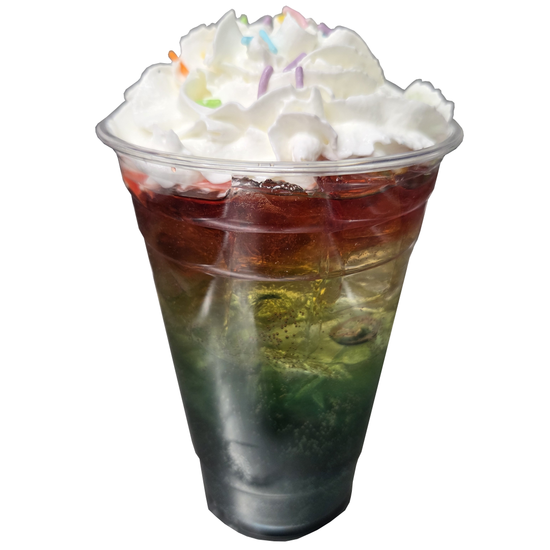 Soda Drop's Over the Rainbow original drink.